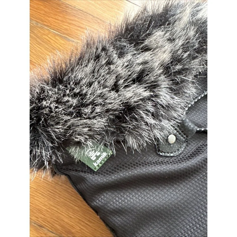 Kamik Girl's Snowgypsy Waterproof Faux Fur Lined Winter Snow Boots Size 2